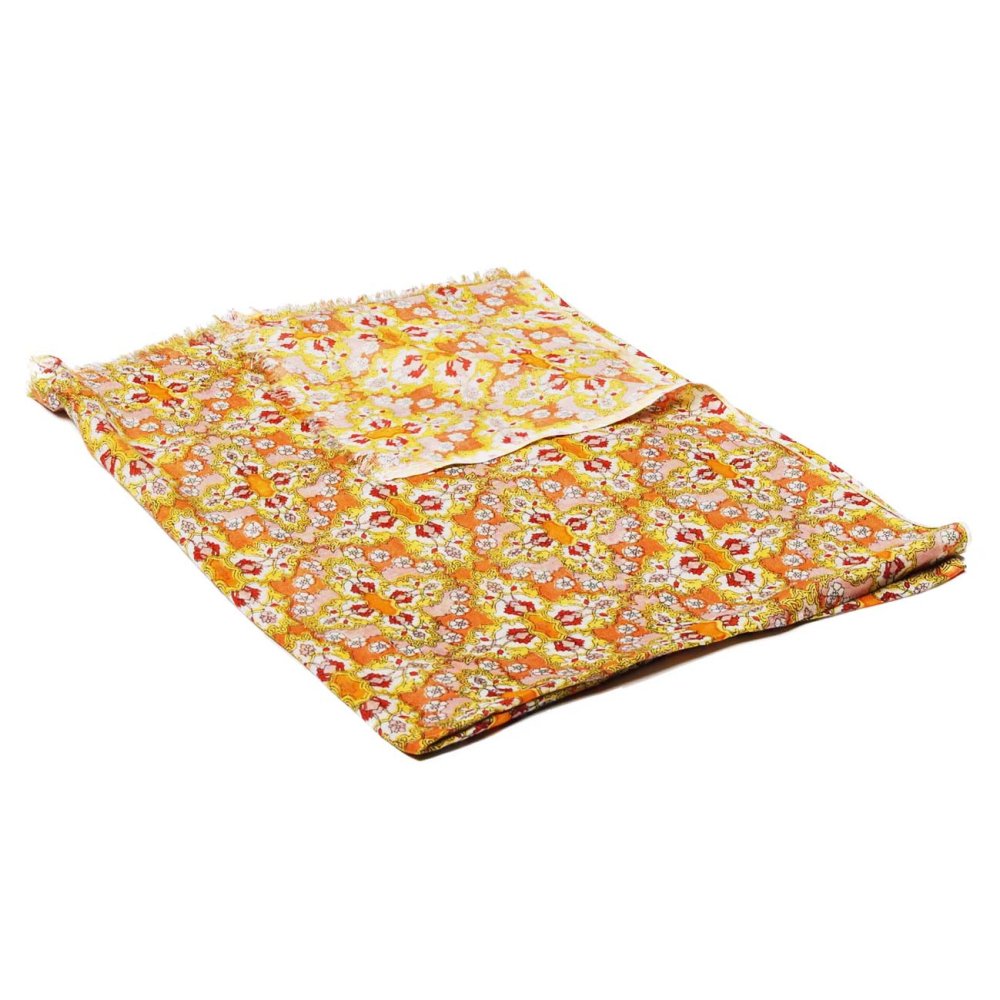 Šála z viskózy tenká oranžovo-žlutá