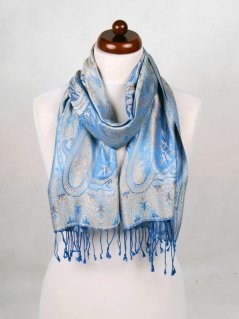 Seidenschal Super hellblau