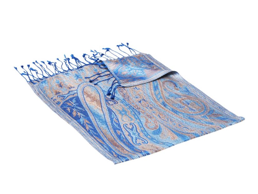 Hedvábná šála Super světle modrá