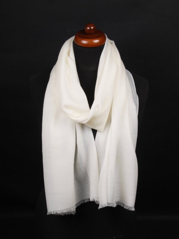 Ring-pashmina exklusiv cremefarben