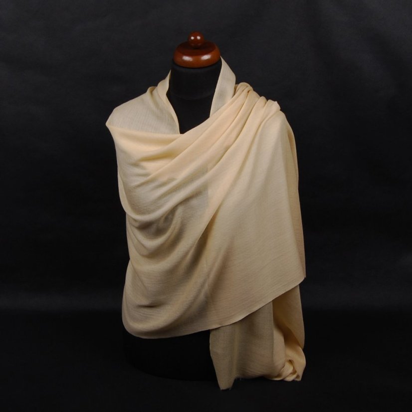 Pashmina-Wollschal Self goldfarben