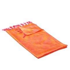 Hodvábny šál z Váránasí ružovo-žltý