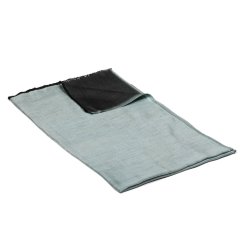 Šála z viskózy a hedvábí oboustranná světle zeleno-černá