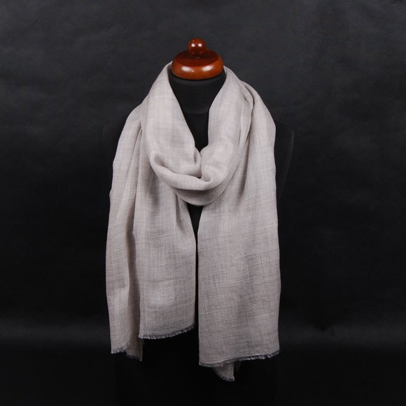 Prstienková pašmína exclusive šedá