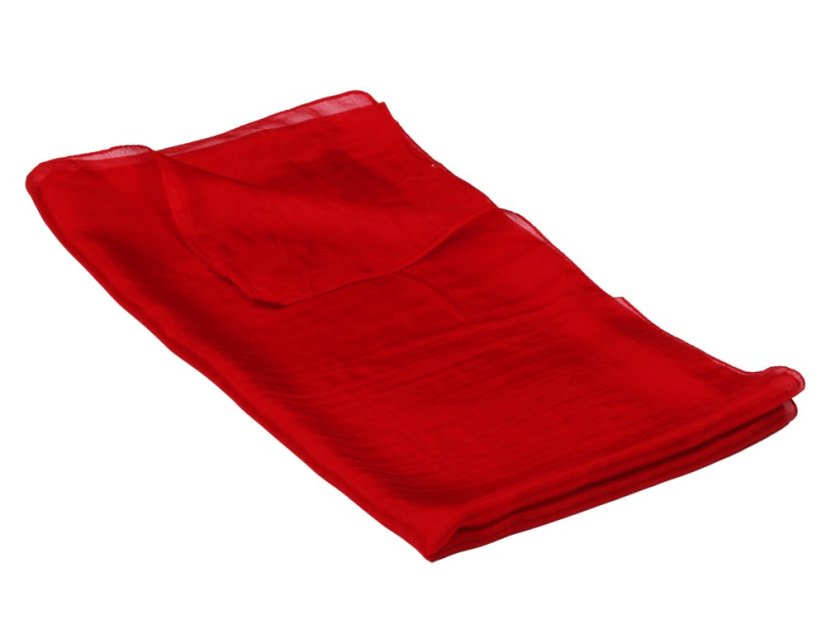 Seidenschal einfarbig rot