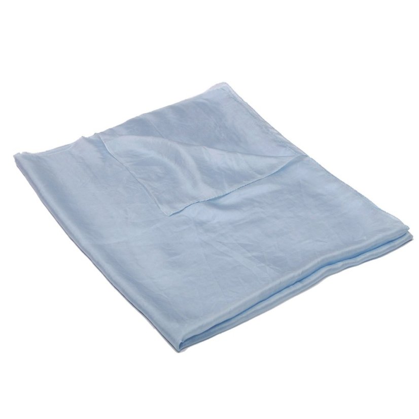 Hedvábná šála velká světle šedomodrá