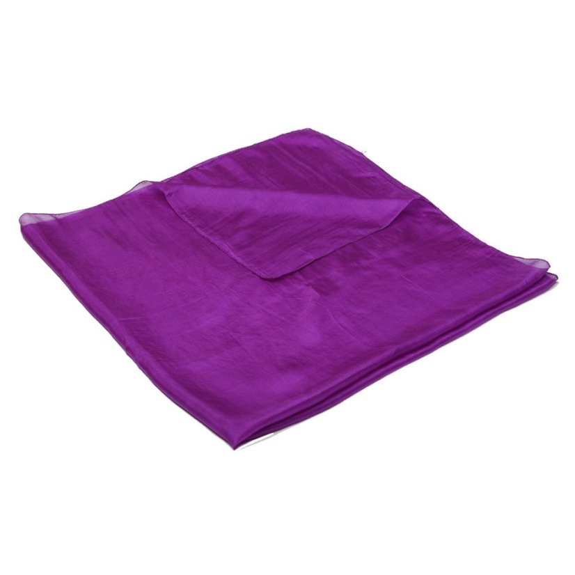 Hedvábný šátek jednobarevný tmavě fialový