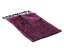 Hodvábny šál Super veľký čierno-fialový