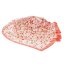 Veľký hodvábny šál s kvetinovým vzorom biely s oranžovou Veľký hodvábny šál s kvetinovým vzorom biely s oranžovou