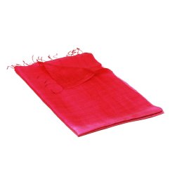 Šála ze surového hedvábí světle růžovo-růžová