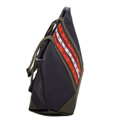 Tibetische Handtasche Shopper Thogme Druk dunkelgrau