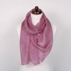 Hodvábny šál jednofarebný staroružový