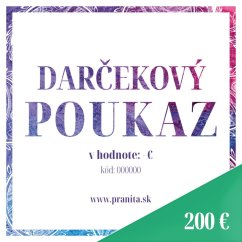 Darčekový poukaz v hodnote 200 €