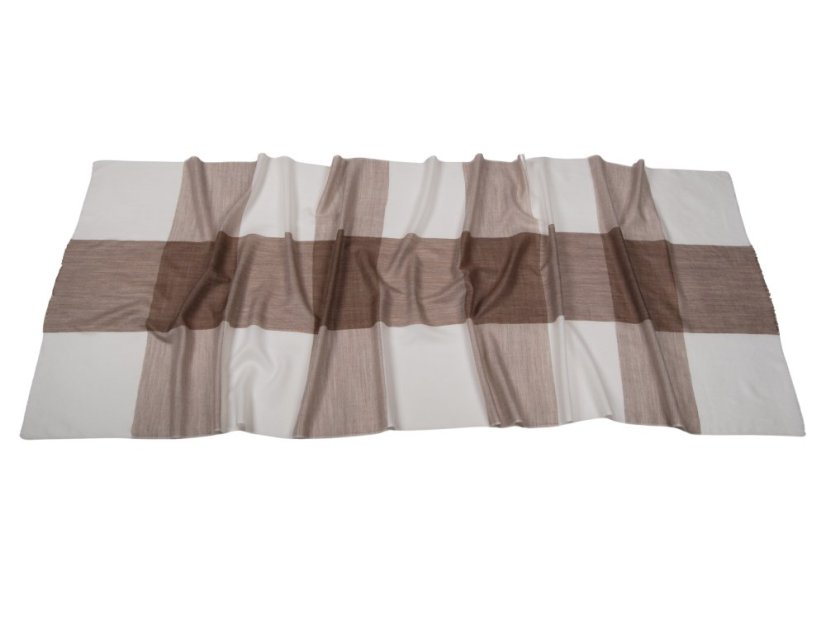 Kašmírska vlnená pašmína exclusive šedohnedo-biela