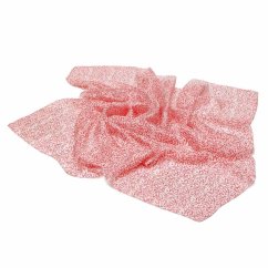 Seidentuch mit Aufdruck rot-weiß