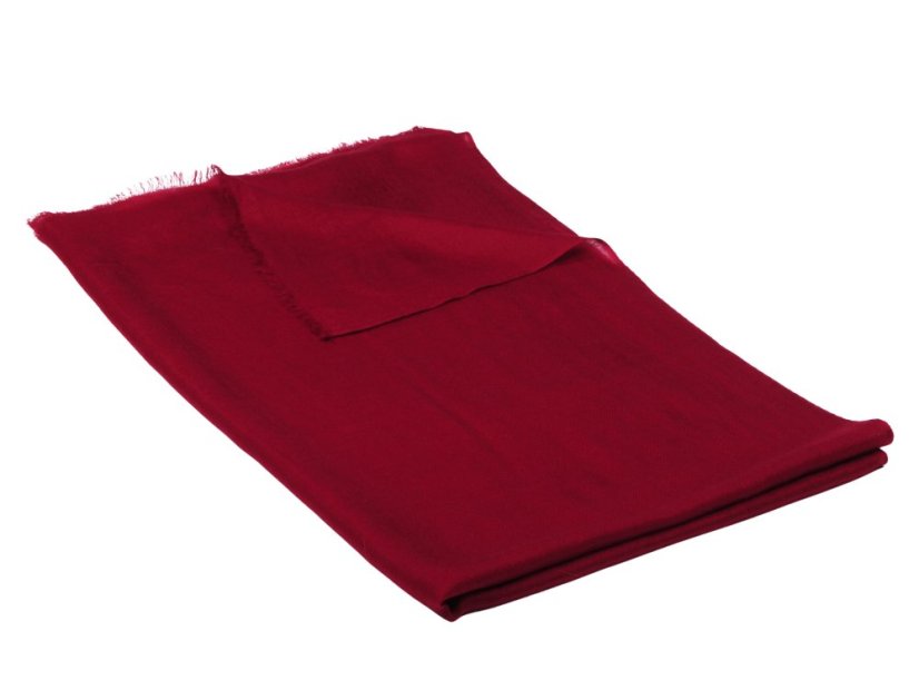 Ring-pashmina exklusiv weinrot