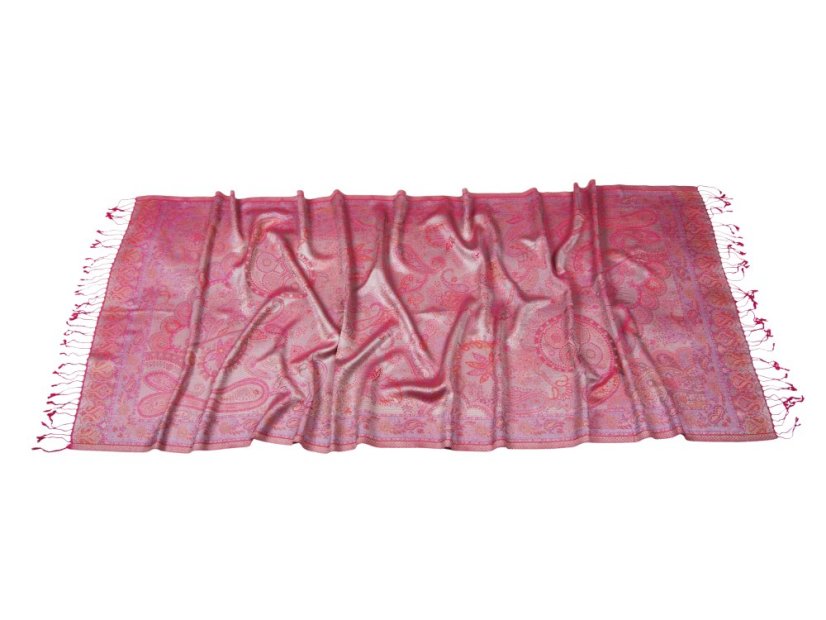 Hedvábná šála Super velká v barvě magenta