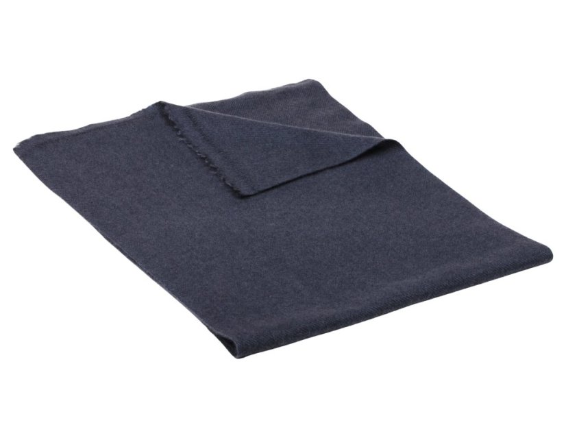 100% Kaschmirschal exklusiv schmal dunkelgrau