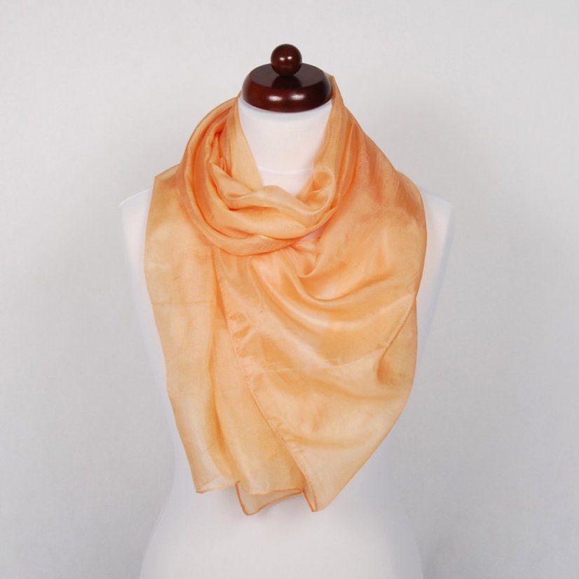 Seidenschal einfarbig hellorange