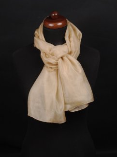 Seidenschal einfarbig goldfarben