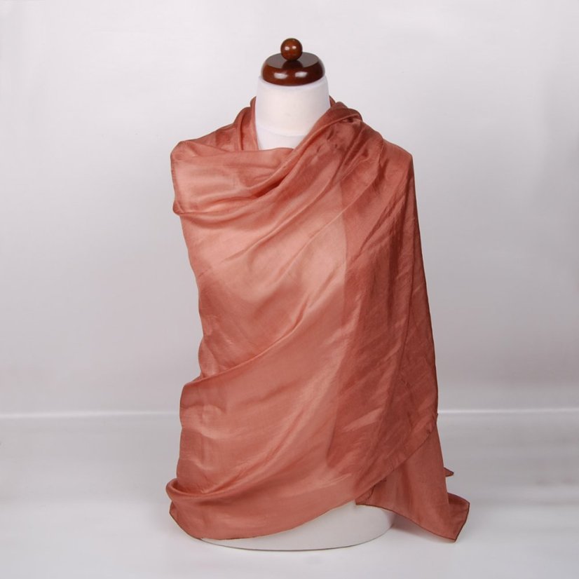 Seidenschal groß braun