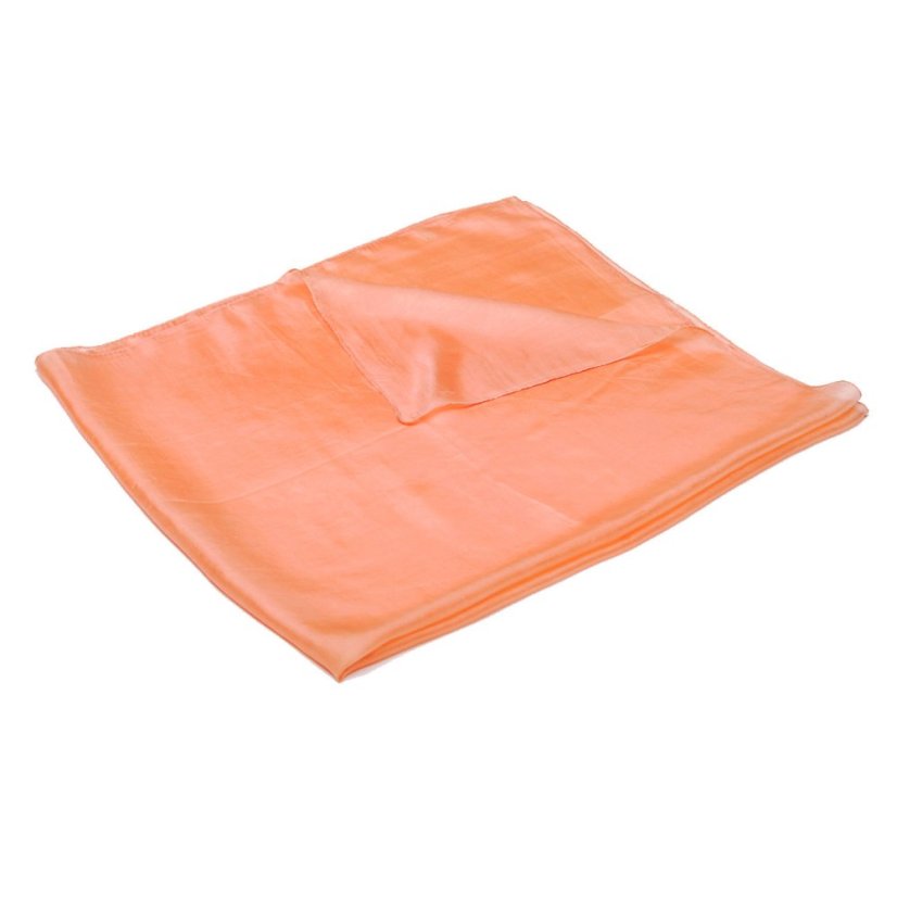 Seidentuch einfarbig in Pfirsichfarbe