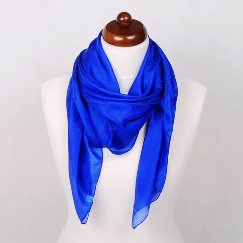 Seidentuch einfarbig königsblau