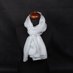 Hedvábná šála velká světle šedá