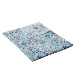 Bavlnený šál svetlozelený s tmavomodrou farbou