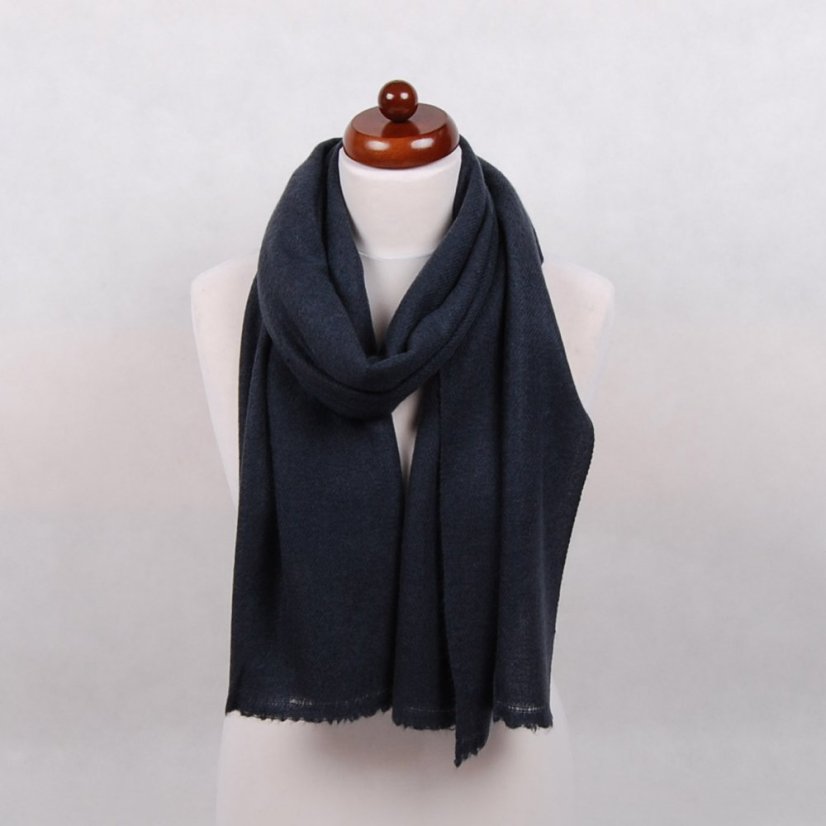 100% kašmírová šála exclusive střední tmavě šedá