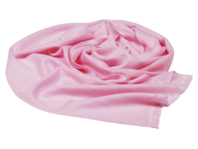 100% Kaschmirschal exklusiv schmal hellrosa