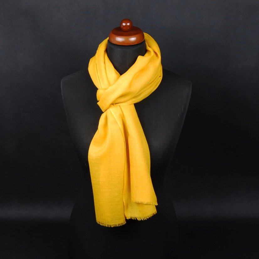 Pashmina-Wollschal Self gelb