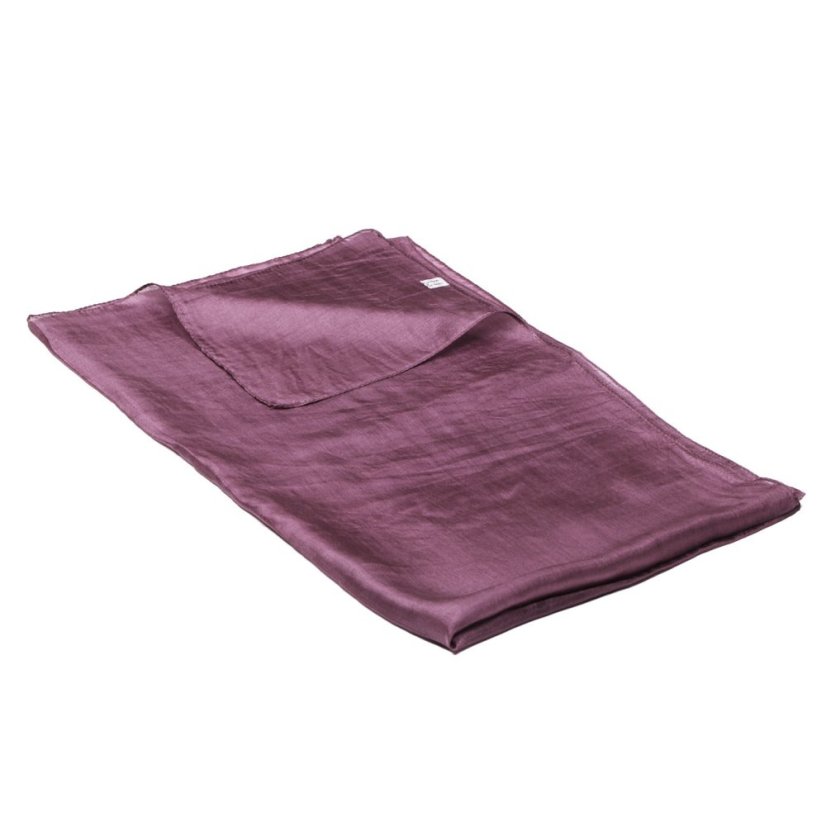 Hedvábná šála jednobarevná šedofialová