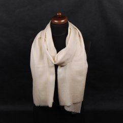 Kašmírská vlněná pašmína Self světle zlatá