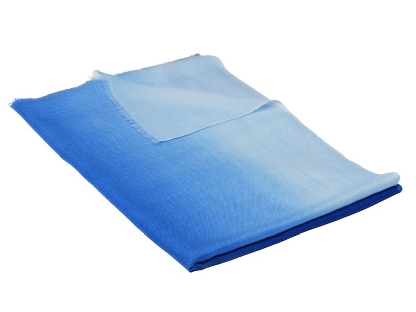 Prstýnková pašmína exclusive ombré modrá