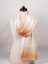 Kaschmirische Pashmina exklusiv creme mit Gold und Graubraun