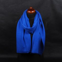 100% Kaschmirschal exklusiv mittelgroß blau