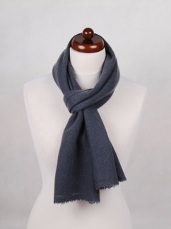 100% kašmírová šála exclusive úzká tmavě šedá