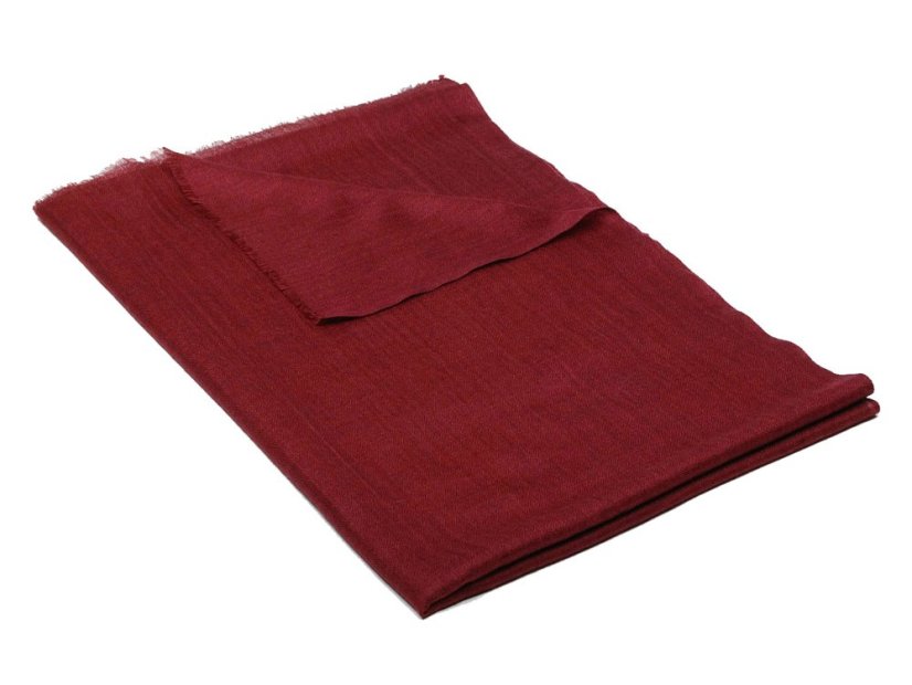 Pashmina-Wollschal Self braunrot