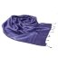 Šála ze surového hedvábí fialová s nádechem do modré