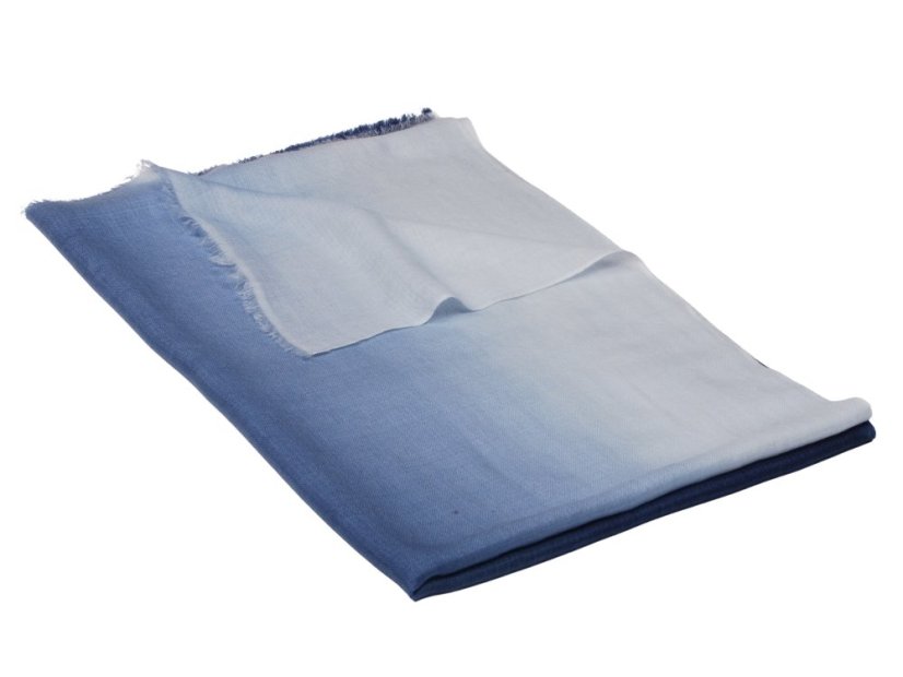 Ring-Pashmina exklusiv Ombre graublau