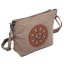 Tibetische Handtasche crossbody Tharpa Khorlo graubraun