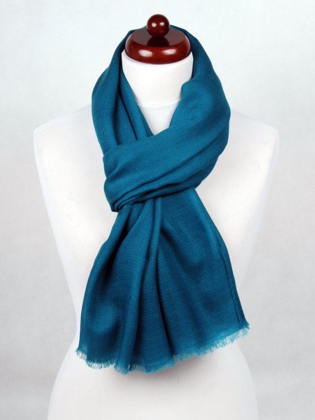 Ring-pashmina exklusiv in Petrol-Farbe