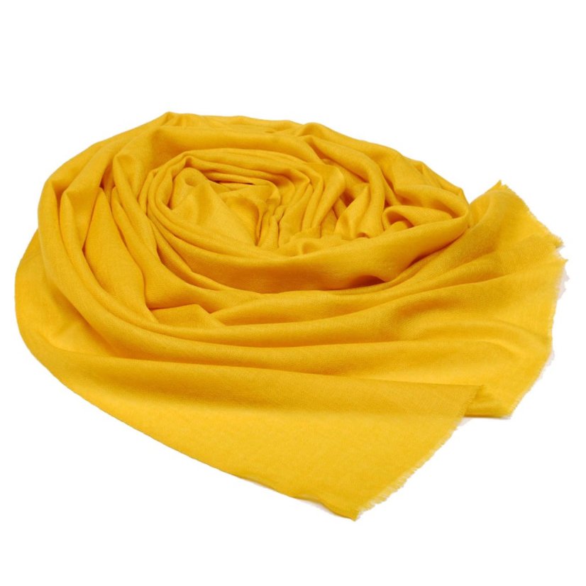 Pashmina-Wollschal Self gelb