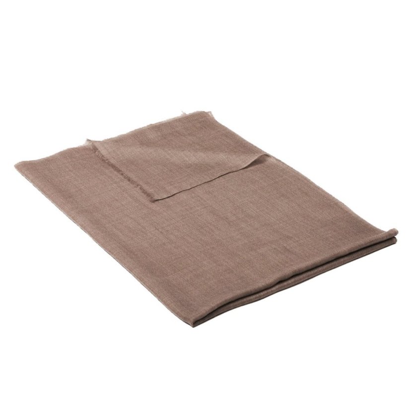 Ring-pashmina exklusiv graubraun