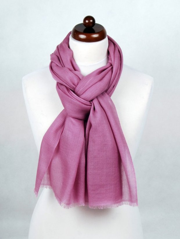 Prstienková pašmína exclusive šedofialová