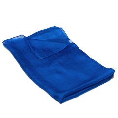 Hedvábná šála jednobarevná modrá