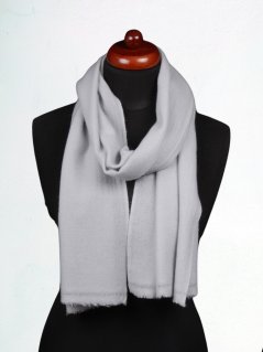 100% kašmírový šál exclusive úzky svetlošedý