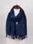 Schal aus Merinowolle blau