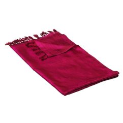 Hedvábná šála z Váránasí tmavě hnědofialová s magentou